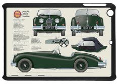 Jaguar XK140 Roadster (wire wheels) 1954-57 Small Tablet Covers